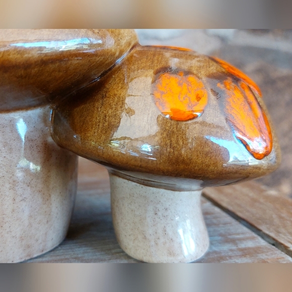 ❤️‍🔥Vintage Hand-Painted Mushroom Cluster - Picture 3 of 6